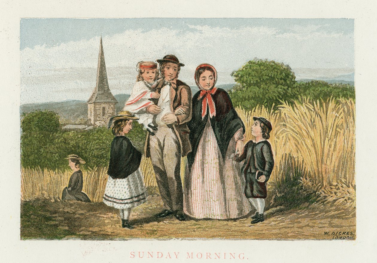 Niedzielny poranek, ok. 1880 r autorstwa Unbekannt