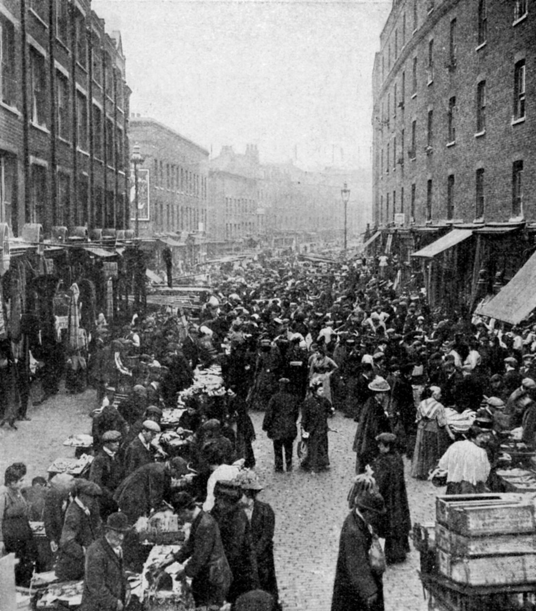 Targ niedzielny, Wentworth Street, Wschodni Londyn, ok. 1930 autorstwa Unbekannt