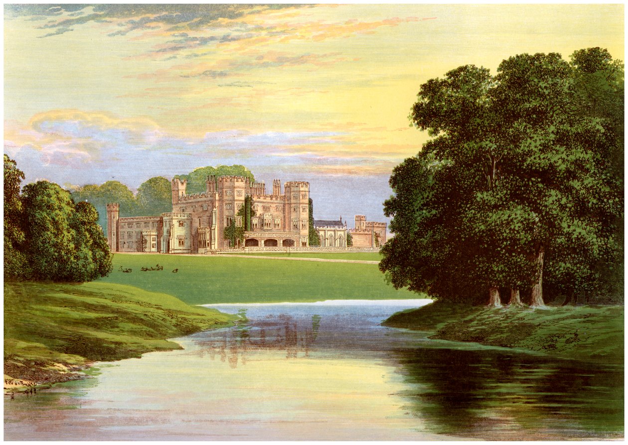 Zamek Sundorne, niedaleko Shrewsbury, Shropshire, dom rodziny Corbet-Pigott, ok. 1880 autorstwa Unbekannt