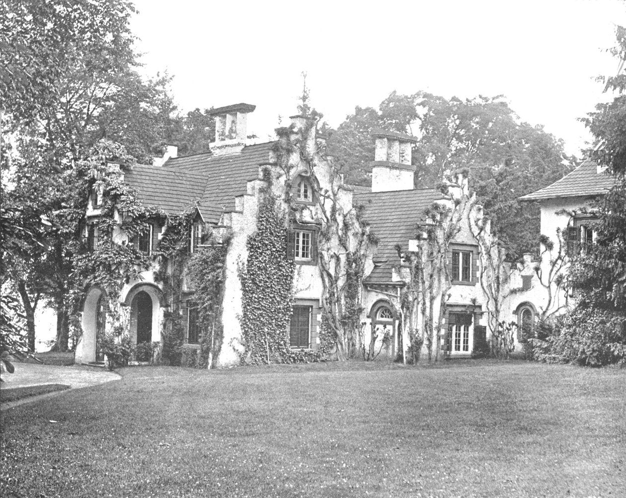 Sunnyside, dom Washingtona Irvinga, niedaleko Tarrytown, stan Nowy Jork, USA, ok. 1900. autorstwa Unbekannt