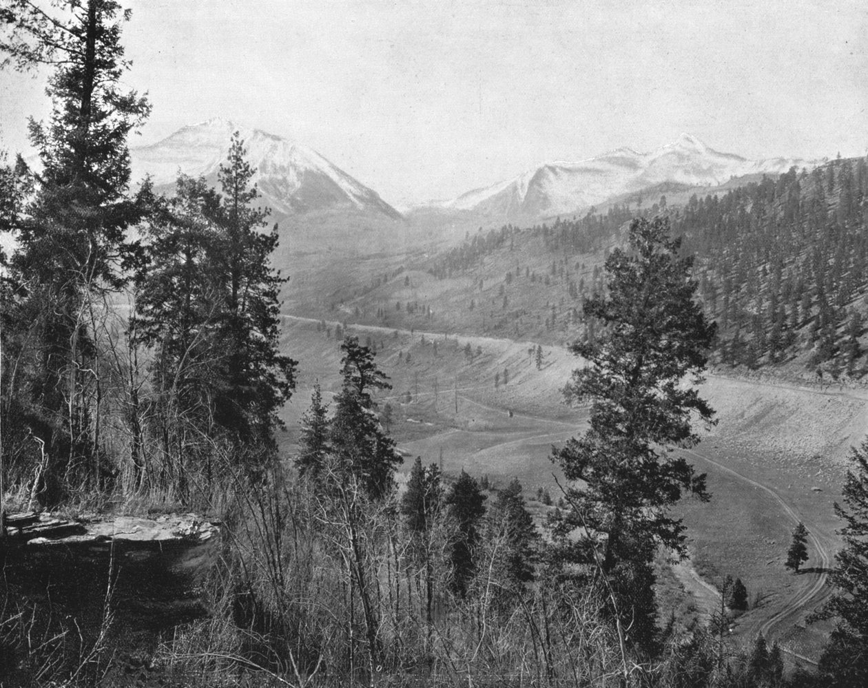 Sunshine Peak i Wilson Peak, Kolorado, USA, ok. 1900. autorstwa Unbekannt