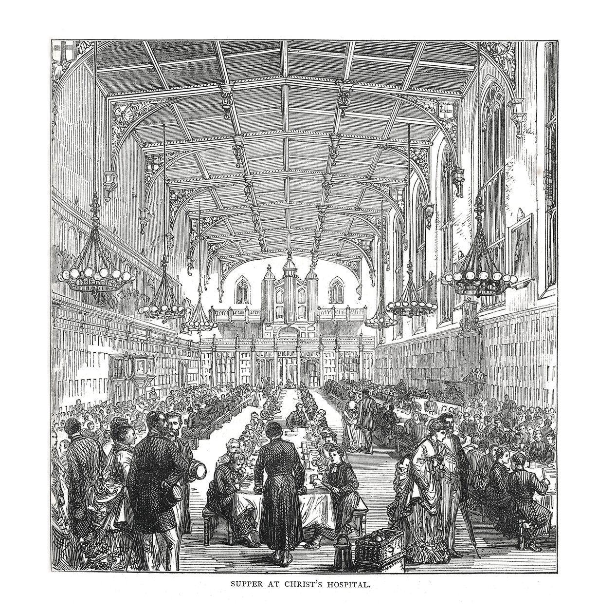 Wieczerza w Szpitalu Chrystusa, 1878 autorstwa Unbekannt