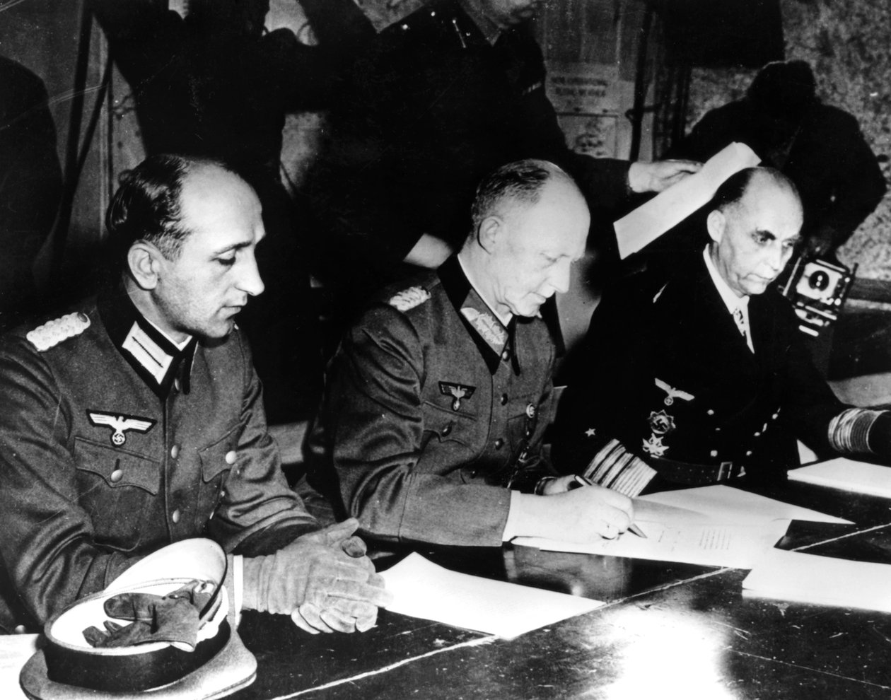 Kapitulacja nazistowskich Niemiec, Reims, Francja, 7 maja 1945 r. autorstwa Unbekannt