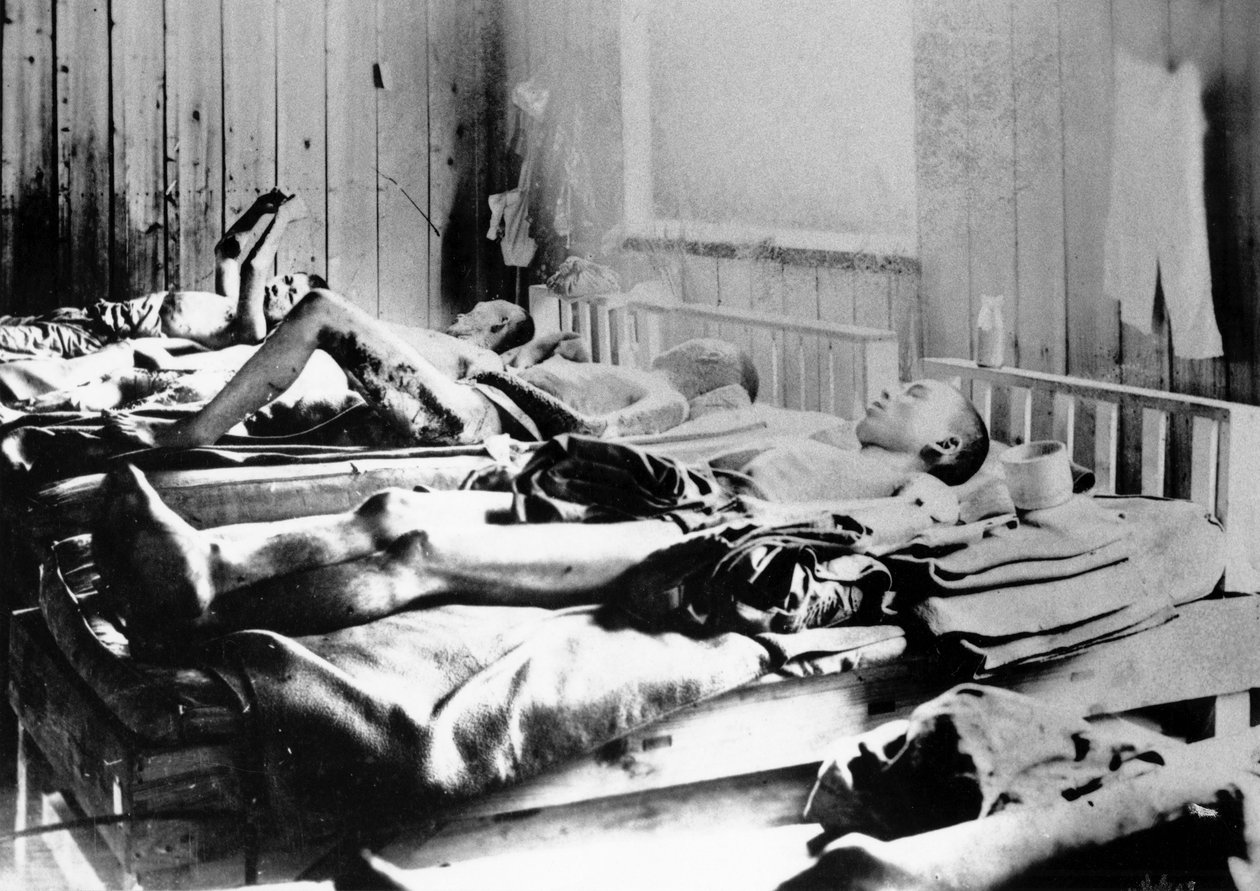 Ocaleni z wybuchu bomby atomowej w Hiroszimie, Japonia, 1945 r autorstwa Unbekannt