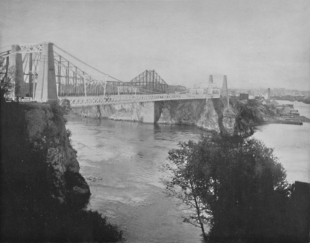 Mosty podwieszane i wspornikowe, St. John, New Brunswick, c1897. autorstwa Unbekannt