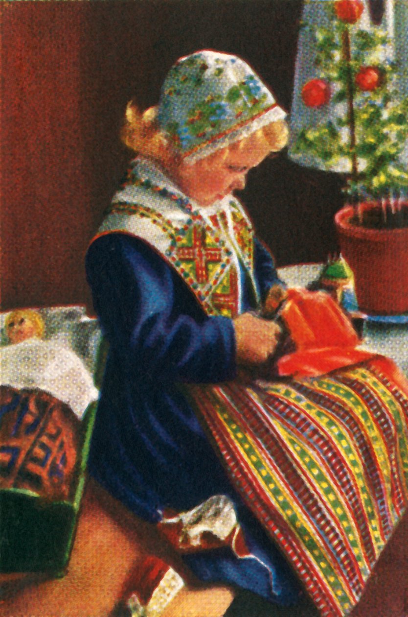 Szwedka bawiąca się lalkami, ok. 1928 r. autorstwa Unbekannt