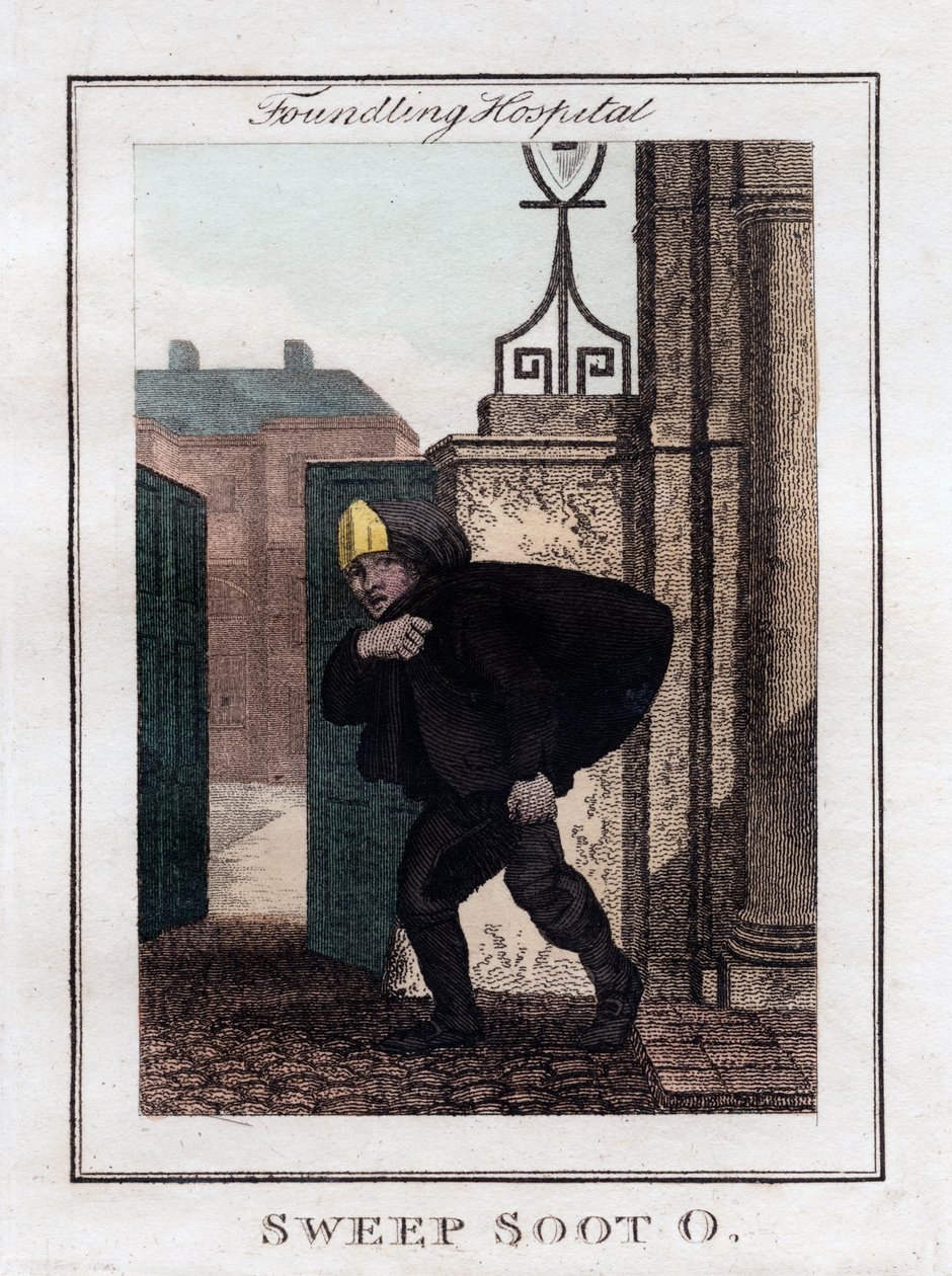 Zamiatacz sadzy O, szpital Foundling, Londyn, 1805 autorstwa Unbekannt