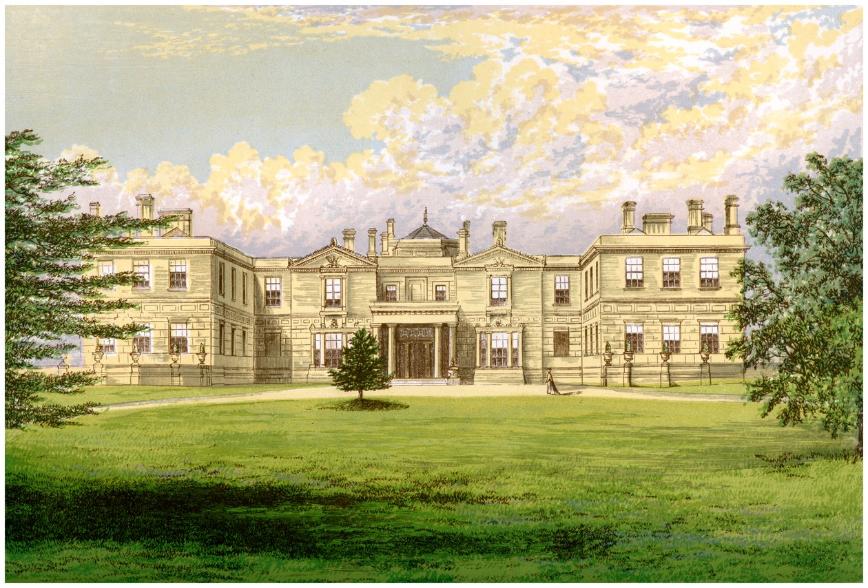Swithland Hall, Leicestershire, dom hrabiego Lanesborough, ok. 1880 autorstwa Unbekannt