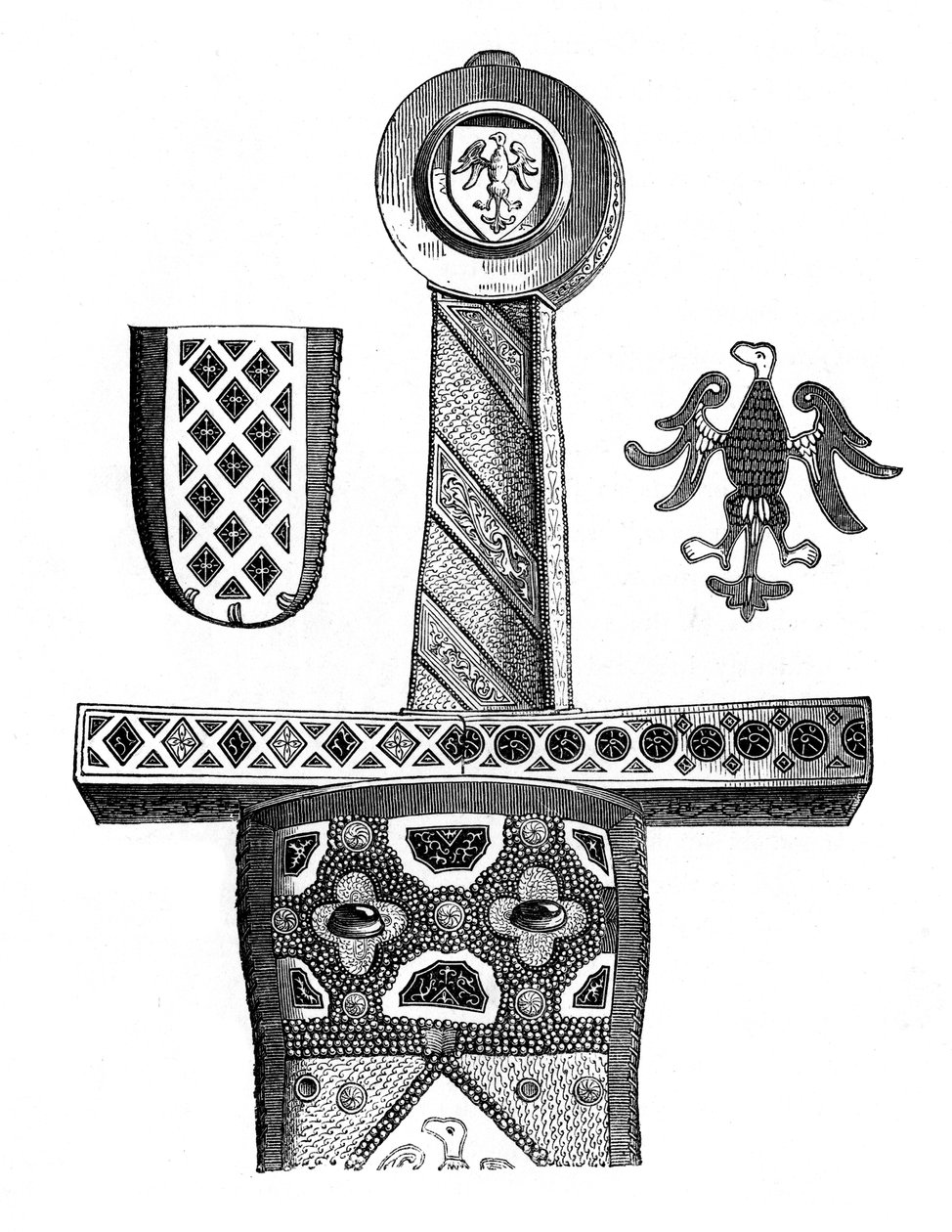 Miecz Karola Wielkiego, XVIII w., 1870 r autorstwa Unbekannt