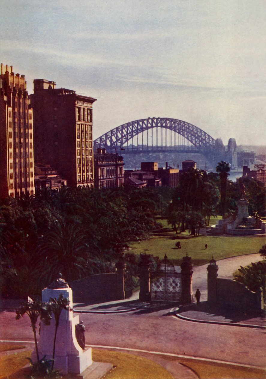 Sydney Harbour Bridge z miasta, c1948. autorstwa Unbekannt