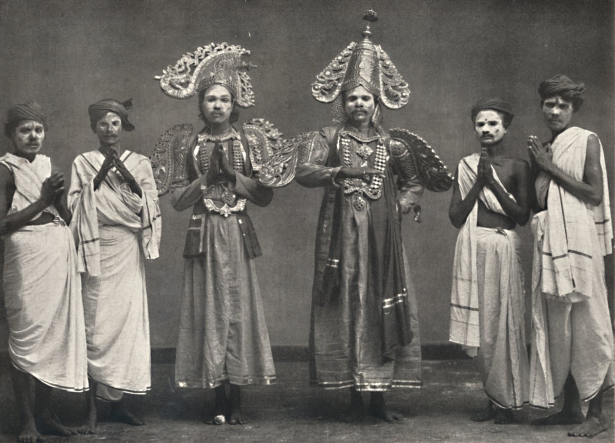 Scena z Shakuntalavilasa, sztuki Shakuntala, 1926 autorstwa Unbekannt