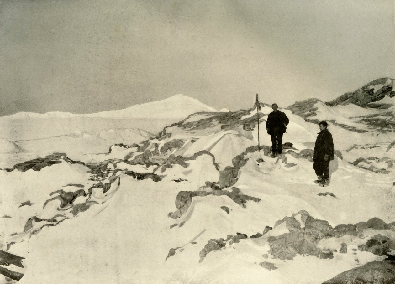 Przejęcie przylądka Bernacchi, Ziemia Wiktorii, c1908, 1909. autorstwa Unbekannt