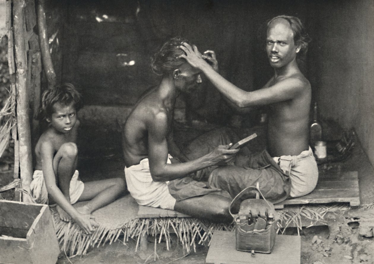 Tamulischer Barbier, 1926 autorstwa Unbekannt