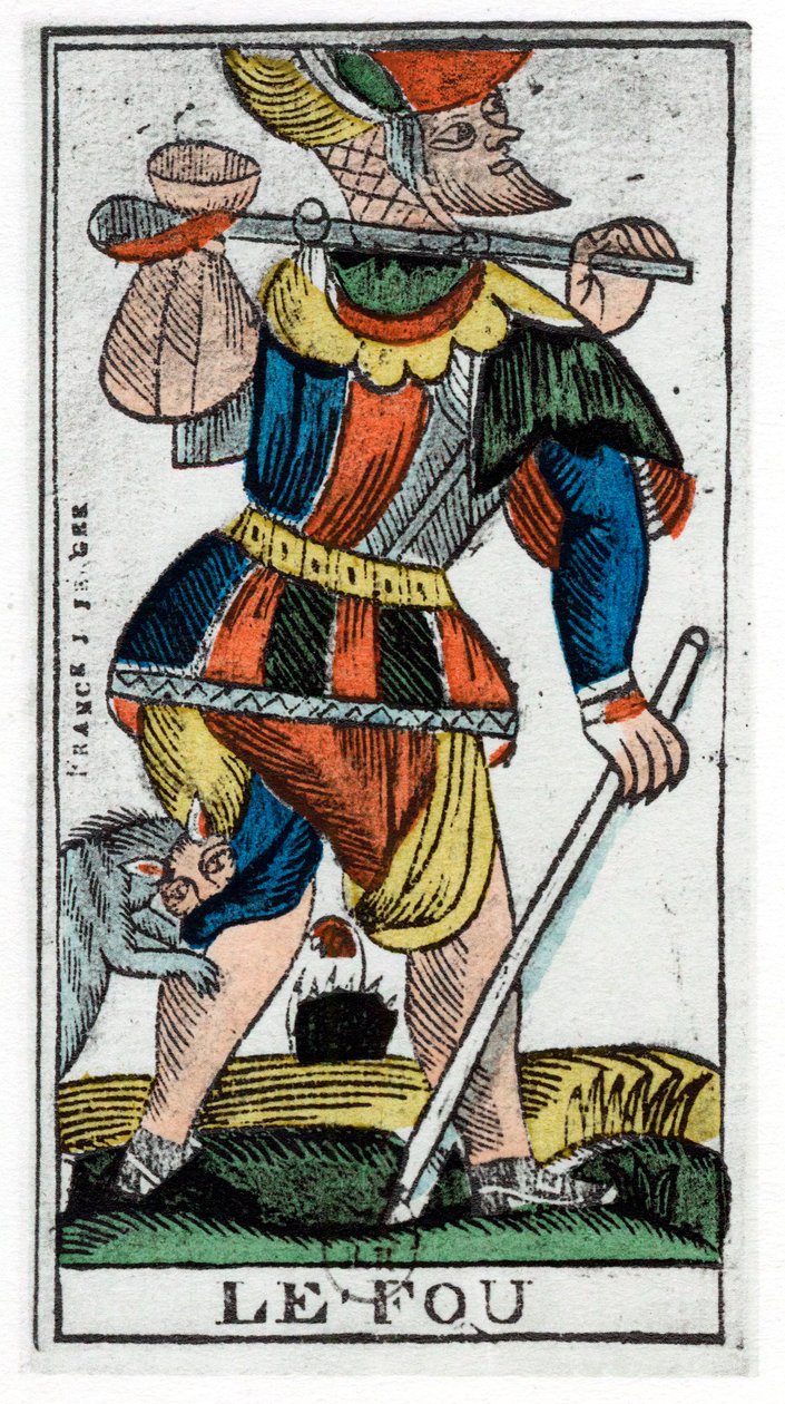 Karta tarota Głupca, Jergot Tarot, XVII wiek. autorstwa Unbekannt