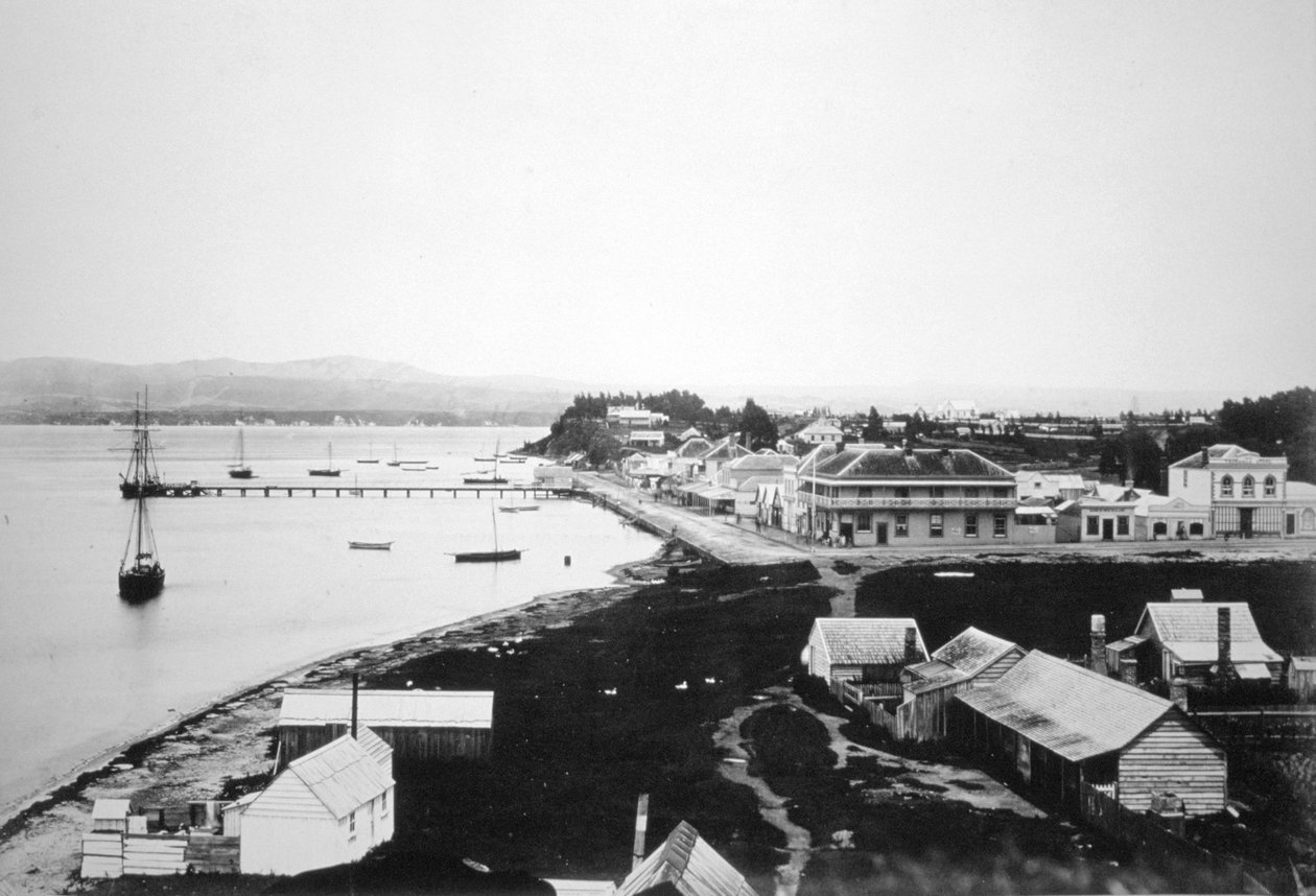 Tauranga, Zatoka Obfitości, Wyspa Północna, Nowa Zelandia, 1875 autorstwa Unbekannt