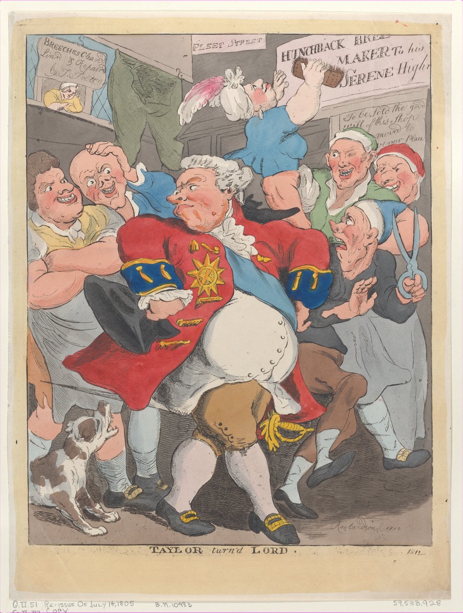 Taylor przemienił się w Lorda, 1812., 1812. autorstwa Unbekannt
