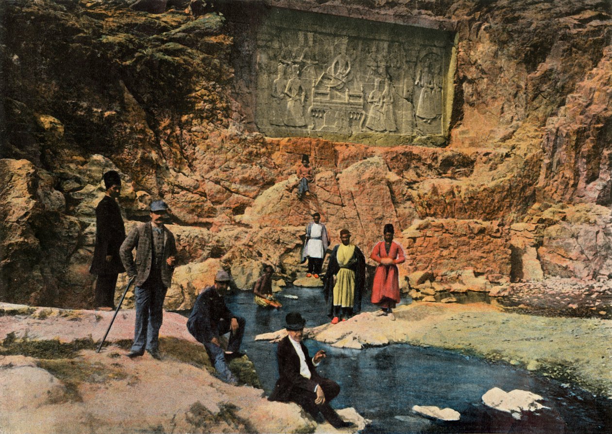 Czechan Ali. Shah Fath Ali i jego dzieci, potomkowie Fath Ali Shah, 1900. autorstwa Unbekannt