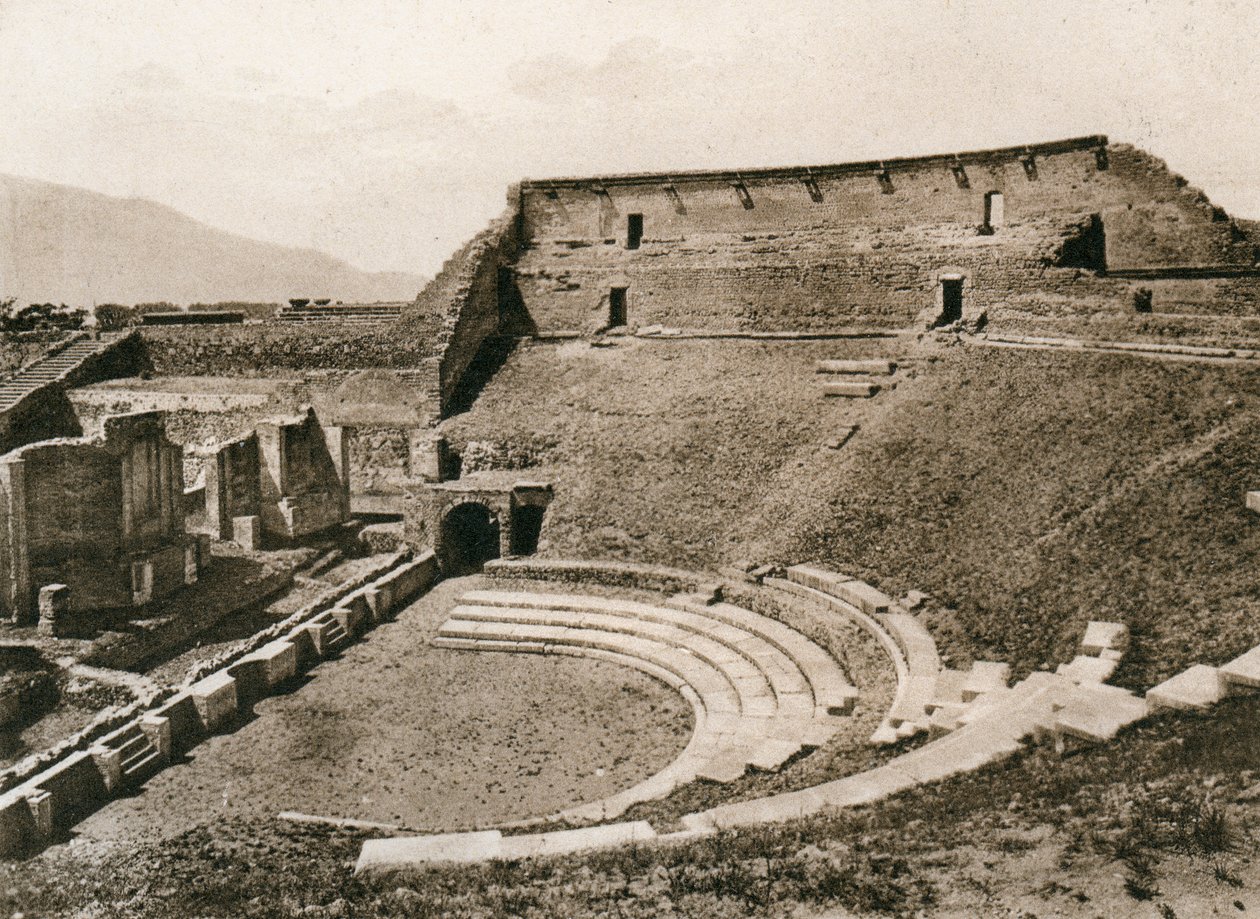 Teatr Tragiczny, Pompeje, Włochy, ok. 1900 autorstwa Unbekannt
