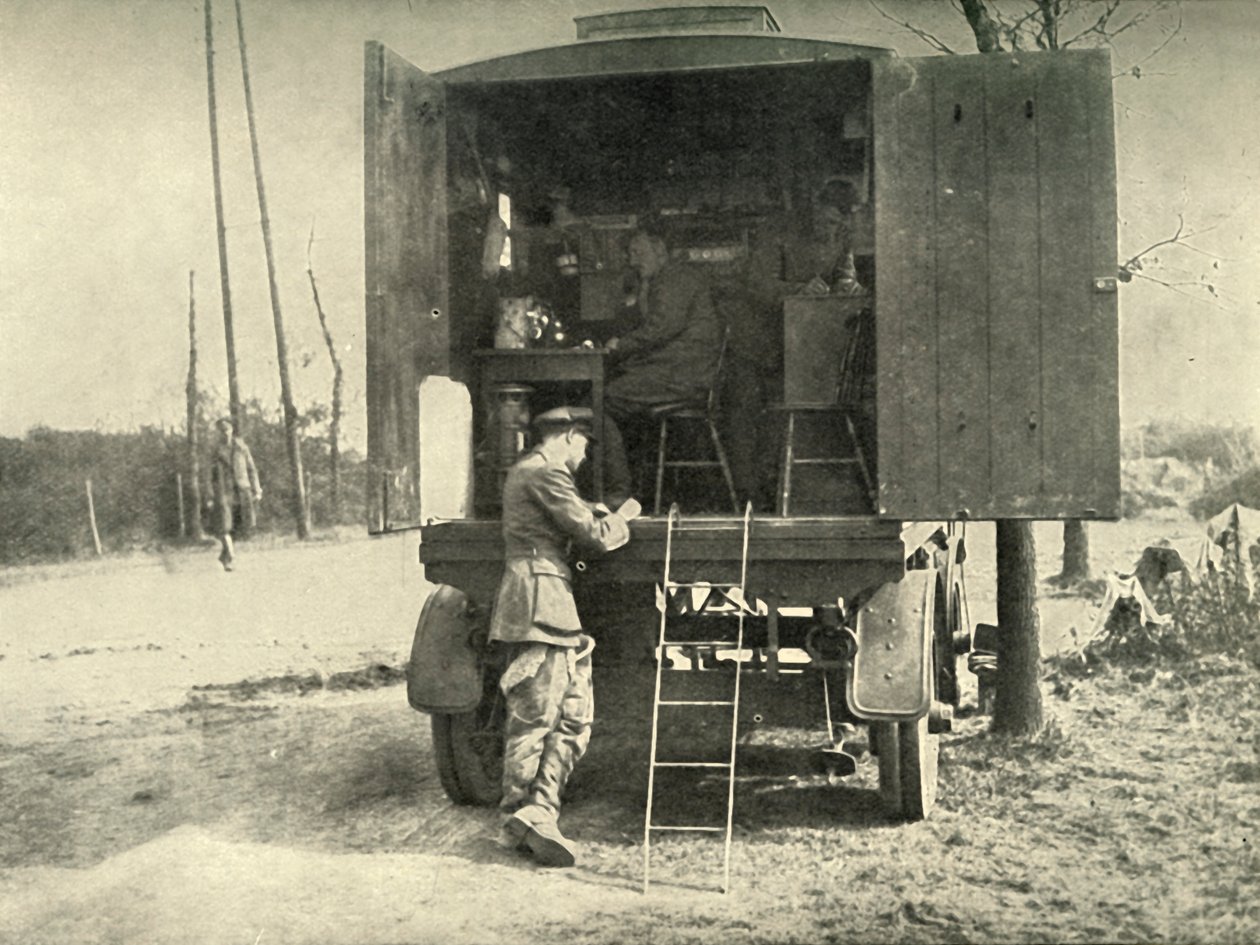 Telefoniczna wymiana ciężarówek dołączona do R.A.F. Sekcja balonów latawca, 1919. autorstwa Unbekannt