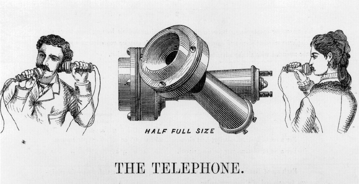 Telefonia, telefony Reklama telefonu autorstwa Unbekannt