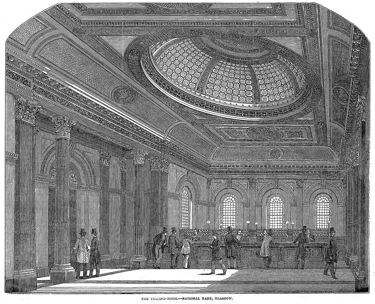 Telewizja, Narodowy Bank Szkocji, Glasgow, ok. 1860 r. autorstwa Unbekannt