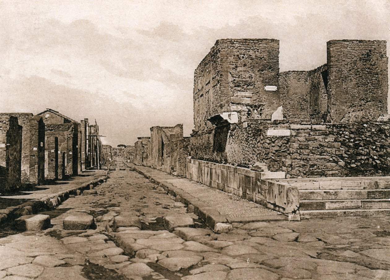 Świątynia Fortuny, Pompeje, Włochy, ok. 1900 autorstwa Unbekannt
