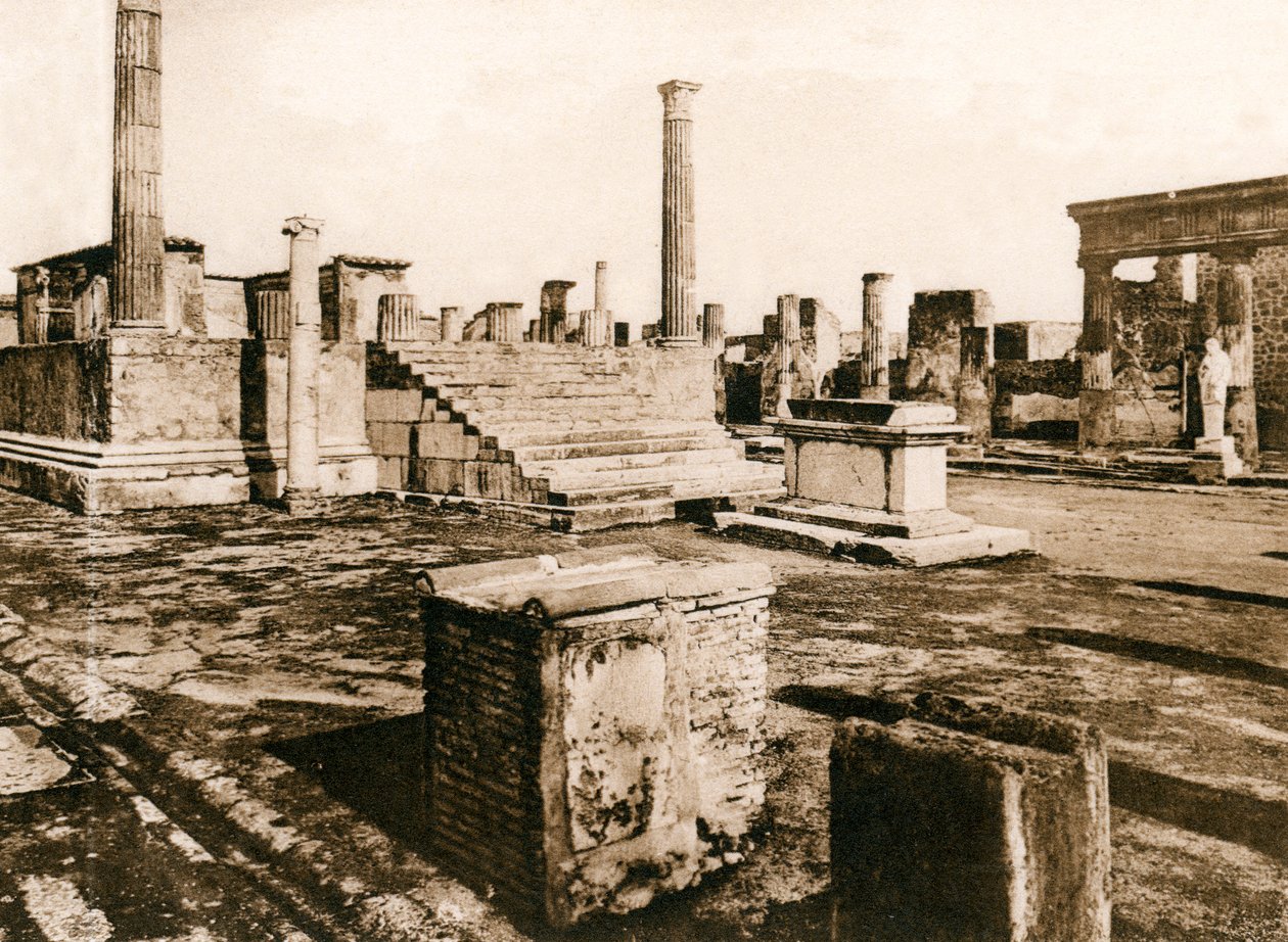 Świątynia Jowisza, Pompeje, Włochy, ok. 1900 autorstwa Unbekannt