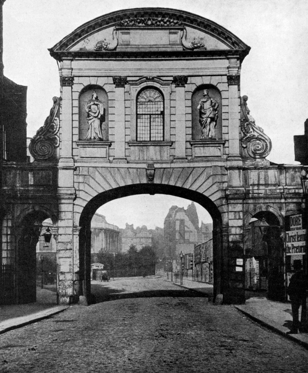 Brama Temple Bar, na końcu Stand Fleet Street, Londyn, 1877 1951 autorstwa Unbekannt