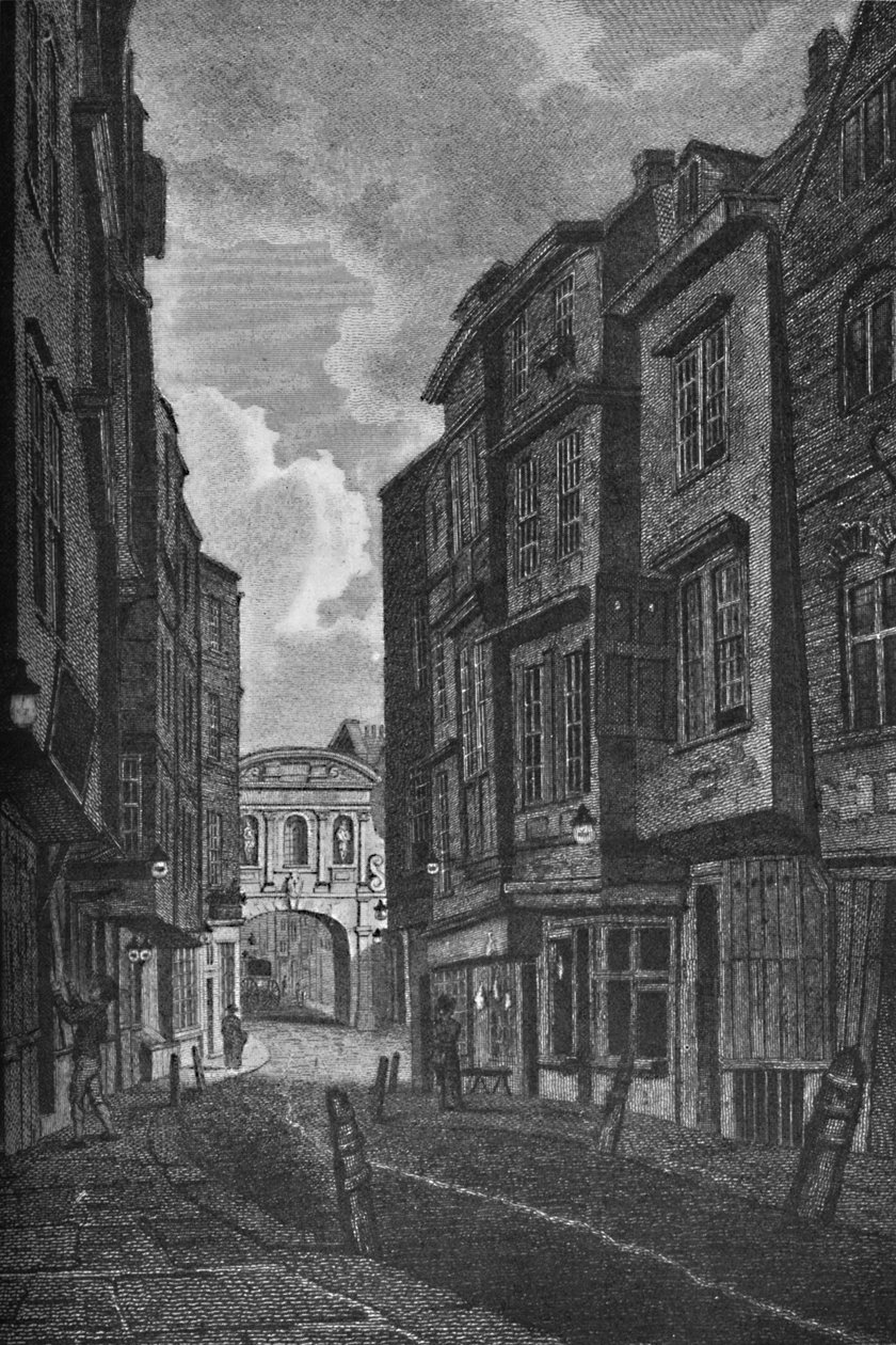 Temple Bar z Butcher Row, 1907 autorstwa Unbekannt