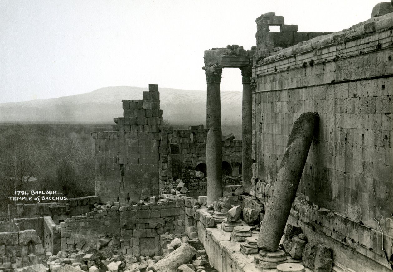 Świątynia Bachusa, Baalbek, Liban, ok. 1920- ok. 1930 autorstwa Unbekannt