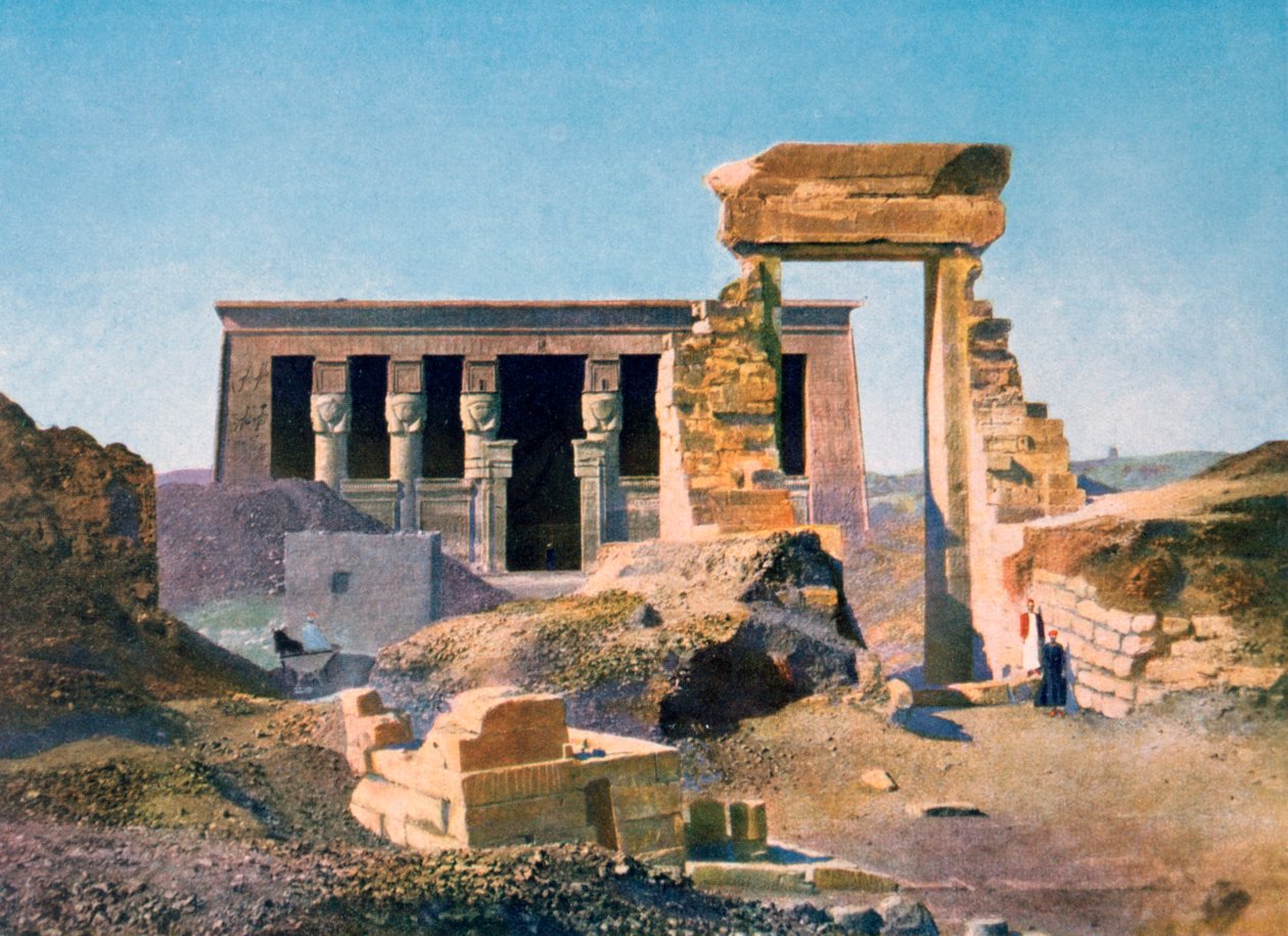 Świątynia Hathor, Dendera, Egipt, XX w. autorstwa Unbekannt