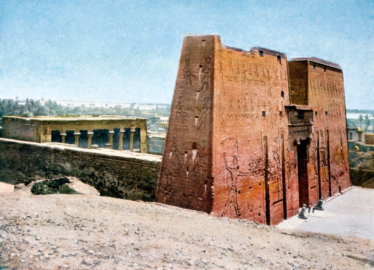 Świątynia Horusa, Edfu, Egipt, XX wiek autorstwa Unbekannt