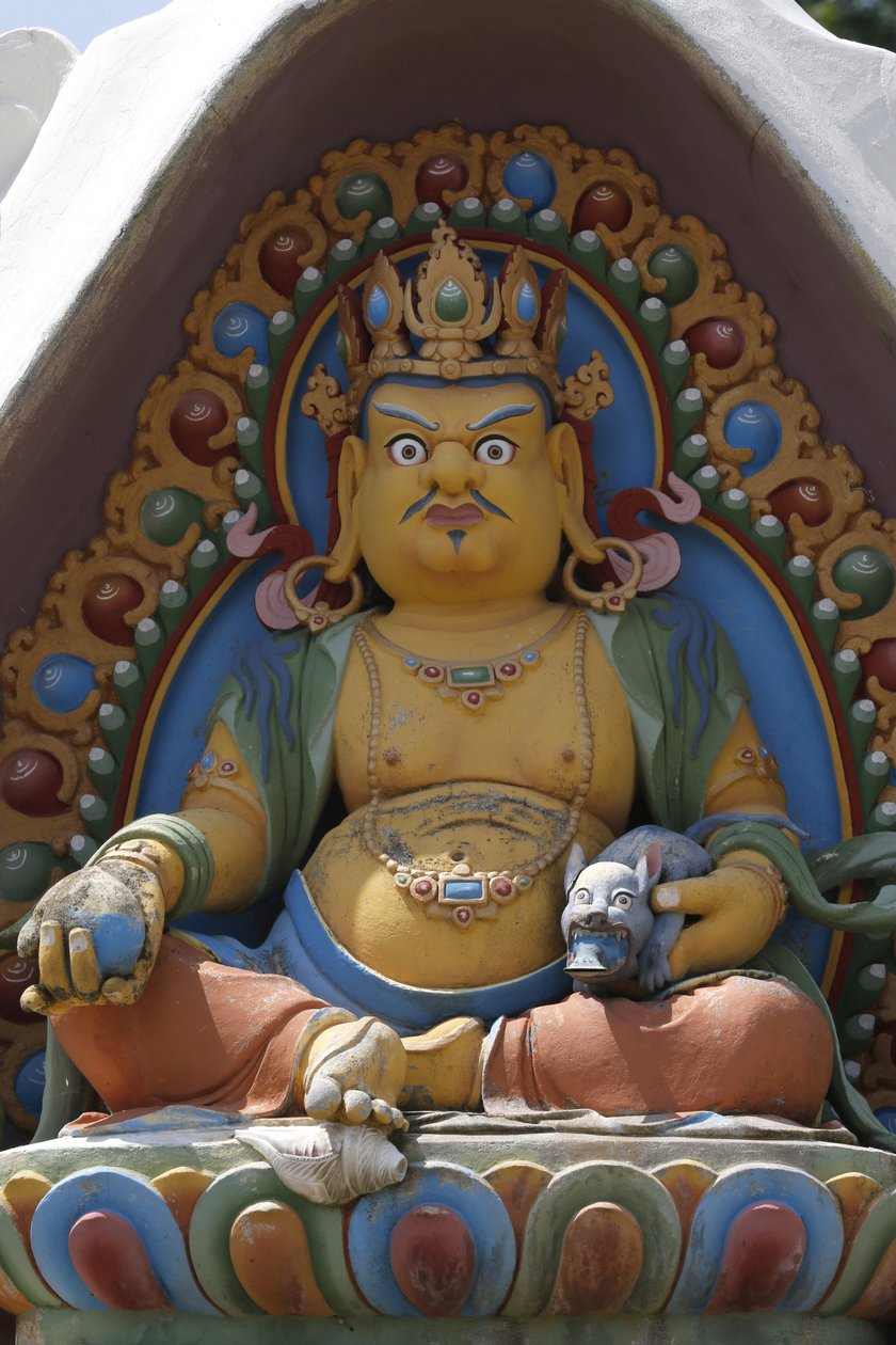 Świątynia Tysiąca Buddów. kongregacja Dashang Kagyu Ling. Bóstwo. Dzambala: Budda Bogactwa, La Boulaye, Francja autorstwa Unbekannt