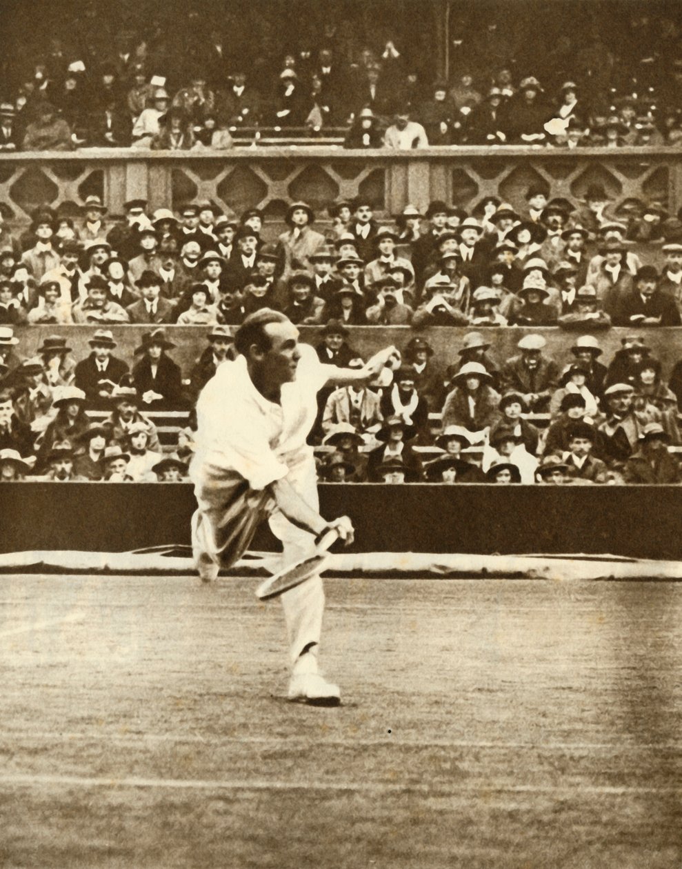Mecz tenisowy na korcie centralnym Wimbledonu, lata 30., 1935. autorstwa Unbekannt