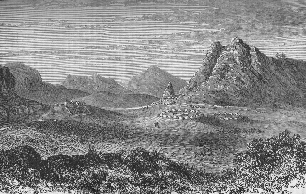 Thaba Bosigo, Twierdza Basuto, ok. 1880 autorstwa Unbekannt