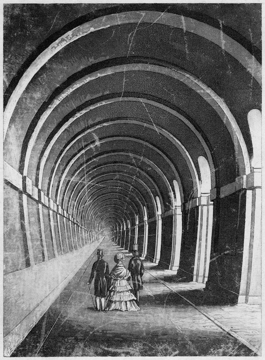 Tunel Tamizy, Londyn, połowa XIX wieku autorstwa Unbekannt