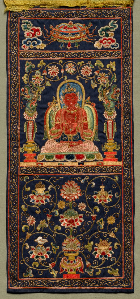 Thangka z Siódmym Bodhisattwą, 1368-1424. autorstwa Unbekannt