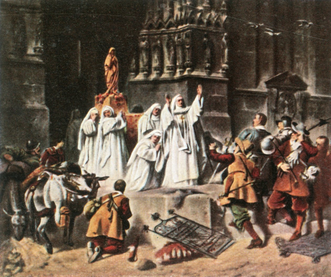 Opatka Frauenchiemsee chroni swój klasztor, 1632, 1936. autorstwa Unbekannt