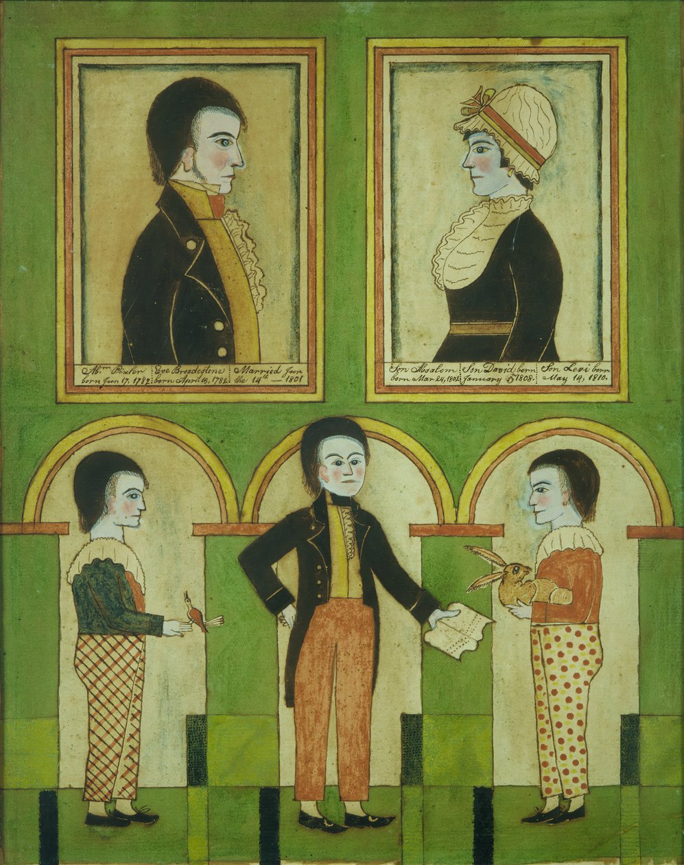 Rodzina Abrahama Pixlera, ca. 1815 autorstwa Unbekannt