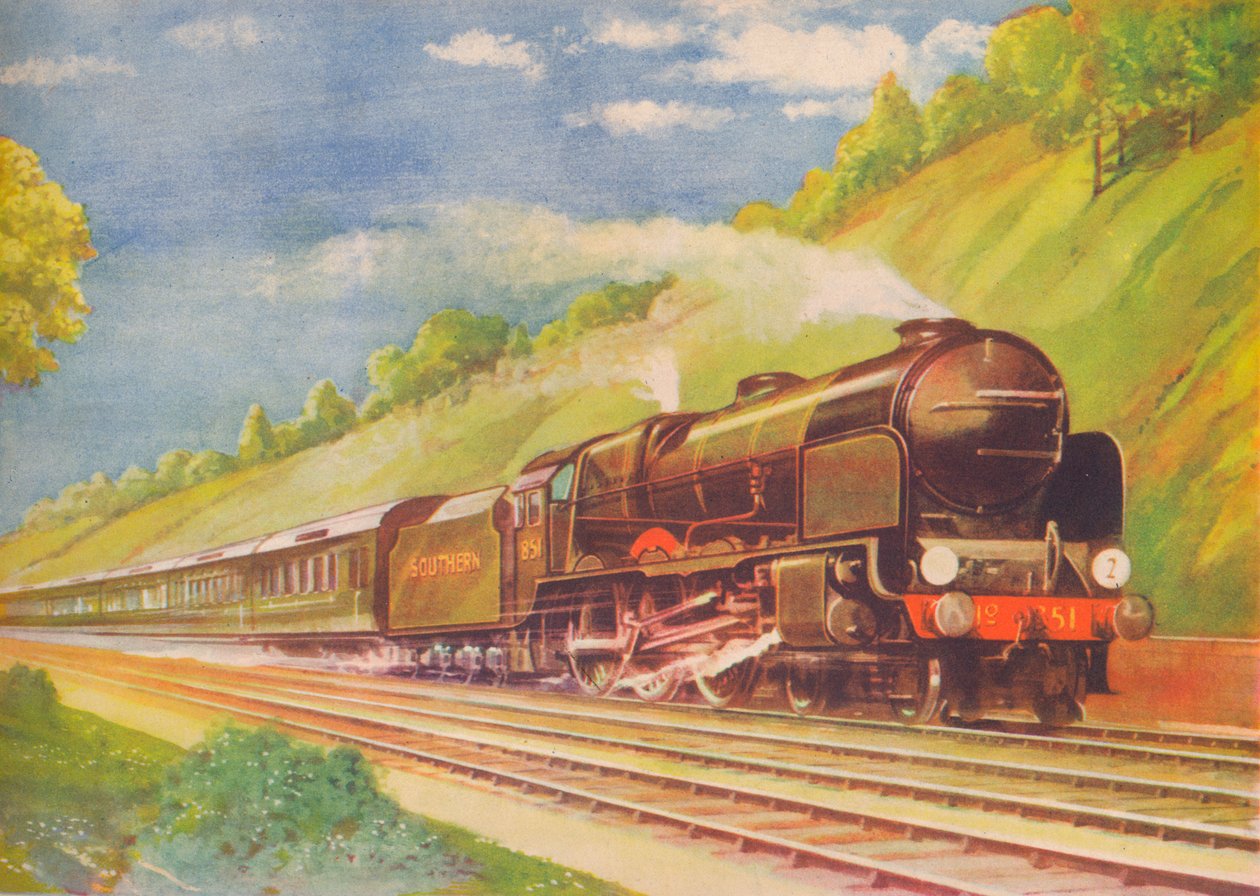Ace Atlantic Coast Express, SR, w Weybridge Cutting, 1940 autorstwa Unbekannt