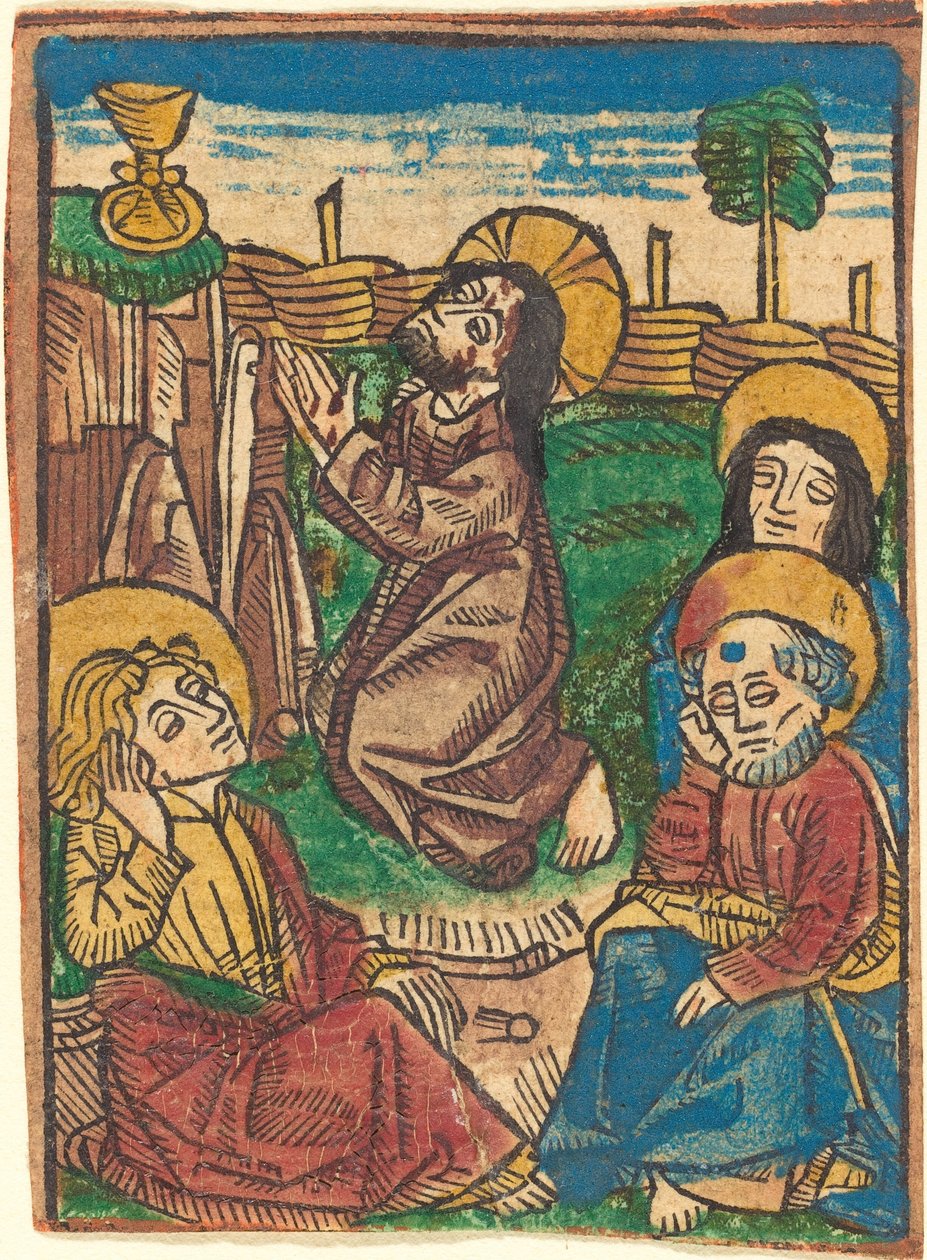 Agonia w ogrodzie, c. 1490. autorstwa Unbekannt