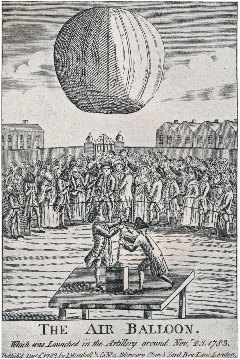 Balon powietrzny, 1783, 1920. autorstwa Unbekannt