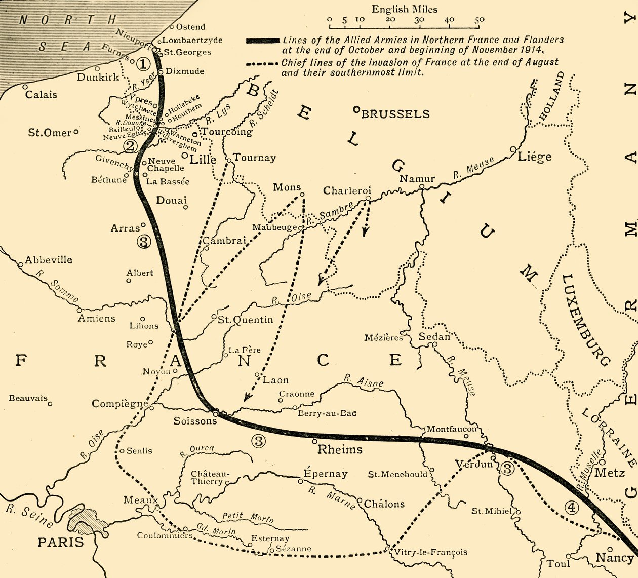 Armie alianckie we Francji i Flandrii, I wojna światowa, 1914, c1920. autorstwa Unbekannt