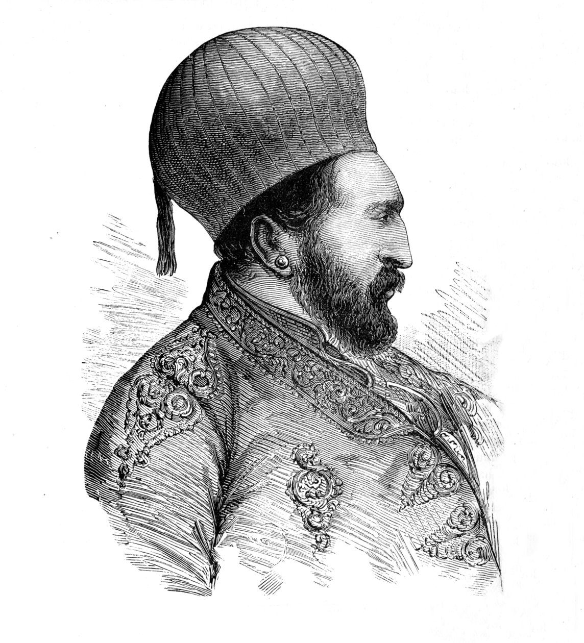 Ameer Yakoub Khan, ok. 1880 r. autorstwa Unbekannt