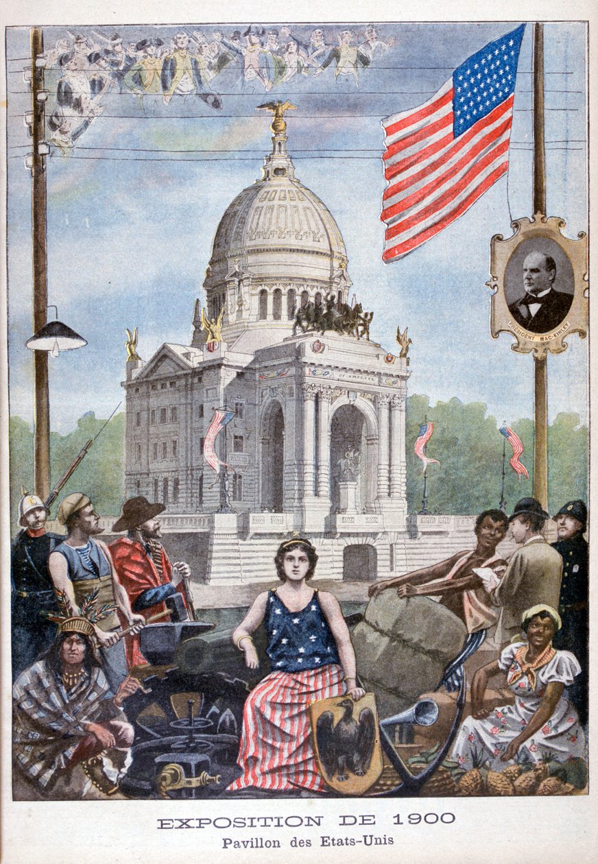 Pawilon amerykański na Wystawie Światowej 1900, Paryż, 1900 autorstwa Unbekannt