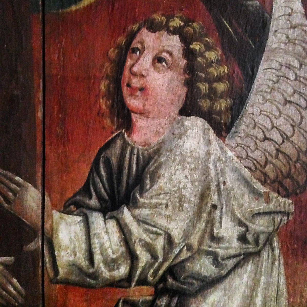 Anioł. Fragment Sanktuarium Świętej Krwi, połowa XV wieku autorstwa Unbekannt