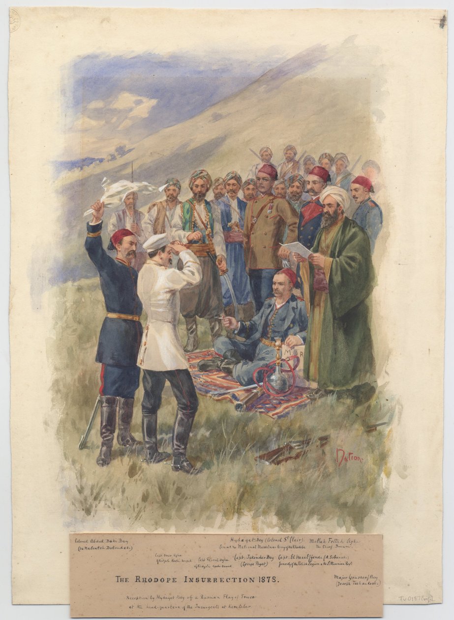 Powstanie kwietniowe 1878. Negocjacje w sztabie powstańców, 1878 autorstwa Unbekannt