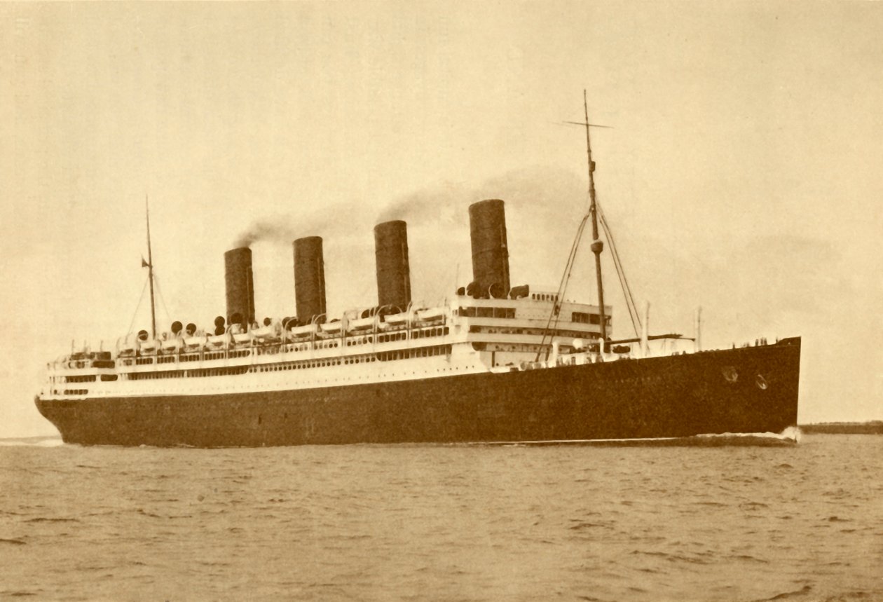 Linia Aquitania Cunard, 45 647 ton, c1930. autorstwa Unbekannt