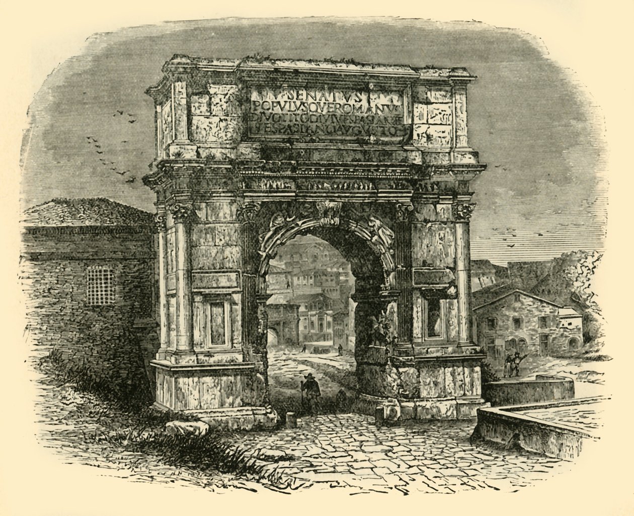 Łuk Tytusa, Rzym, 1890. autorstwa Unbekannt