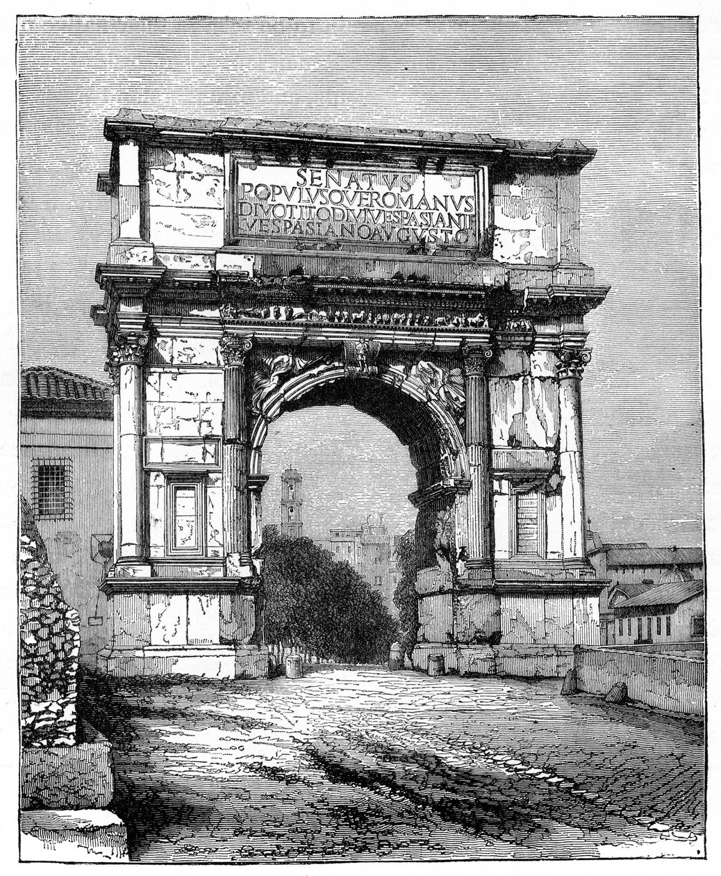 Łuk Tytusa, Rzym, Włochy, 1882 r. autorstwa Unbekannt